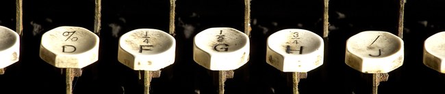 old typewriter keys